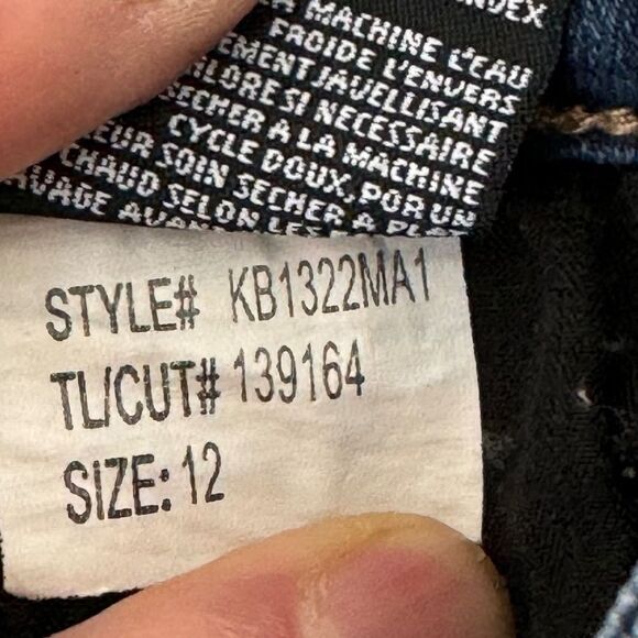 Kut From The Kloth Natalie Dark Wash Bermuda Shorts Sz 12 - Picture 8 of 9